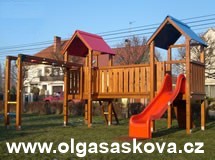 Dodáváme pro dětská hřiště hrací sestavy, pískoviště, houpačky i skluzavky pro nejmenší děti